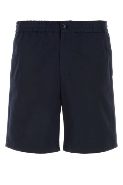 Midnight blue cotton bermuda shorts