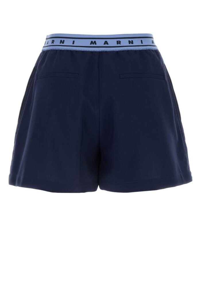 Navy blue wool shorts - Image 2