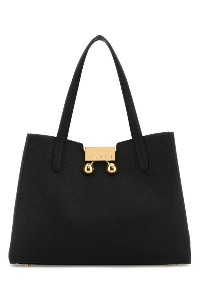 Black leather Trunkaroo shoulder bag - Image 1
