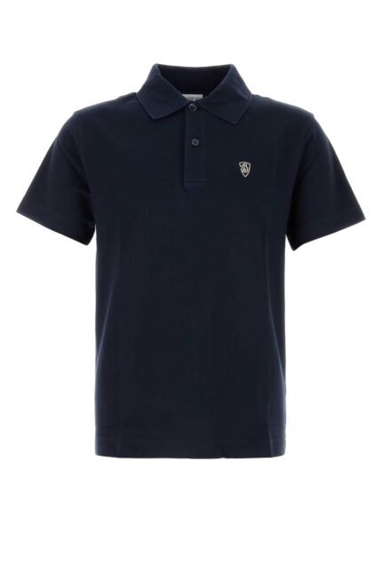Midnight blue piquet polo shirt