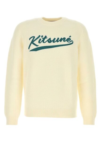 Ivory cotton blend sweater