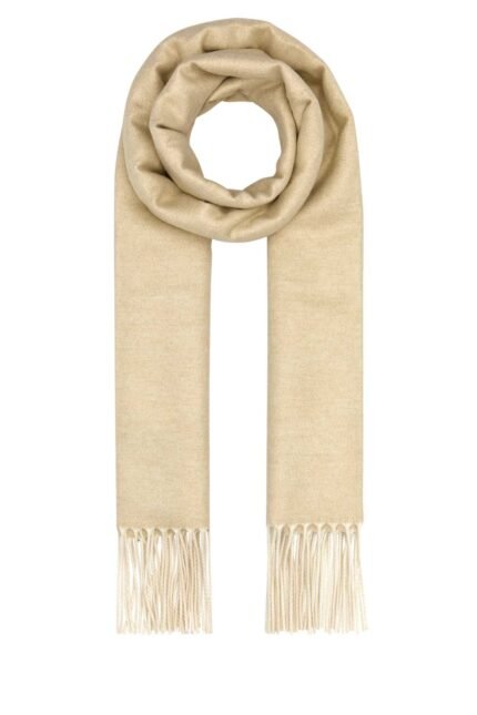 Sand silk blend scarf