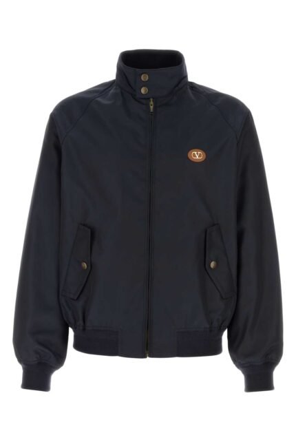 Navy blue nylon jacket