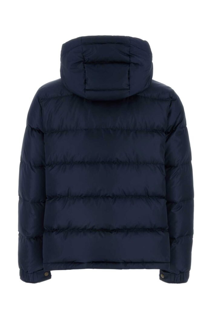 Navy blue nylon VLogo down jacket - Image 2