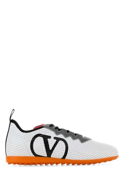 White nappa leather Chromathon sneakers