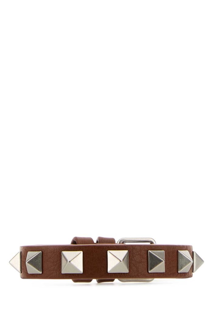 Caramel leather Rockstud bracelet - Image 1