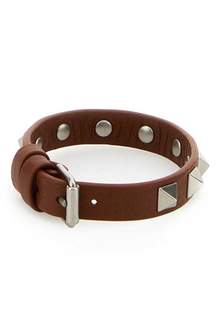 Caramel leather Rockstud bracelet - Image 3