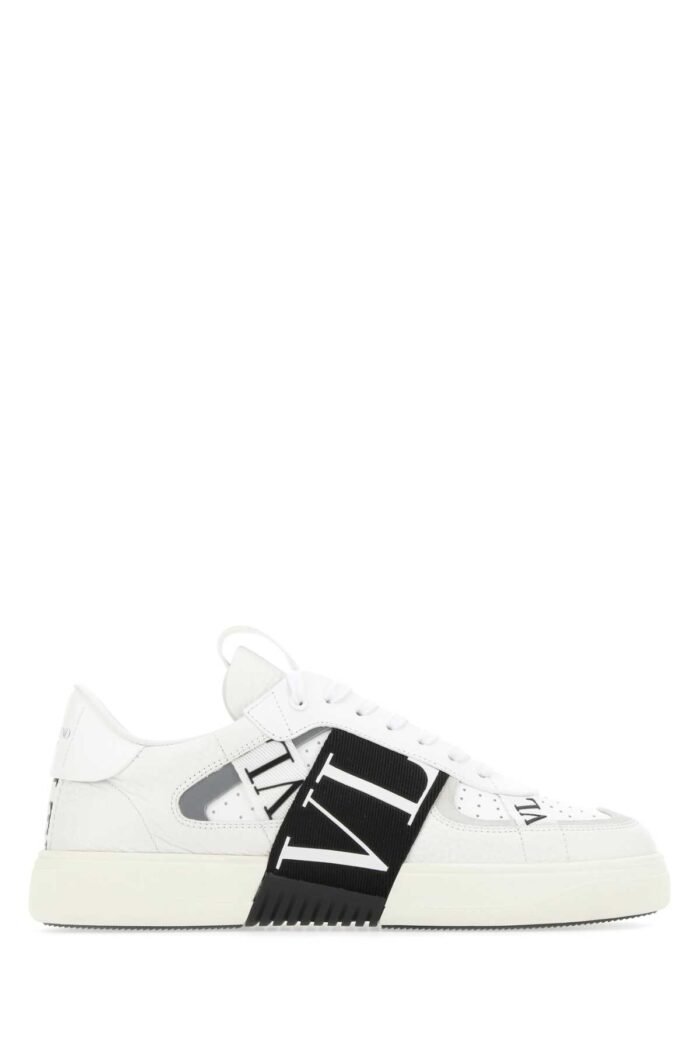 White leather VL7N sneakers - Image 1
