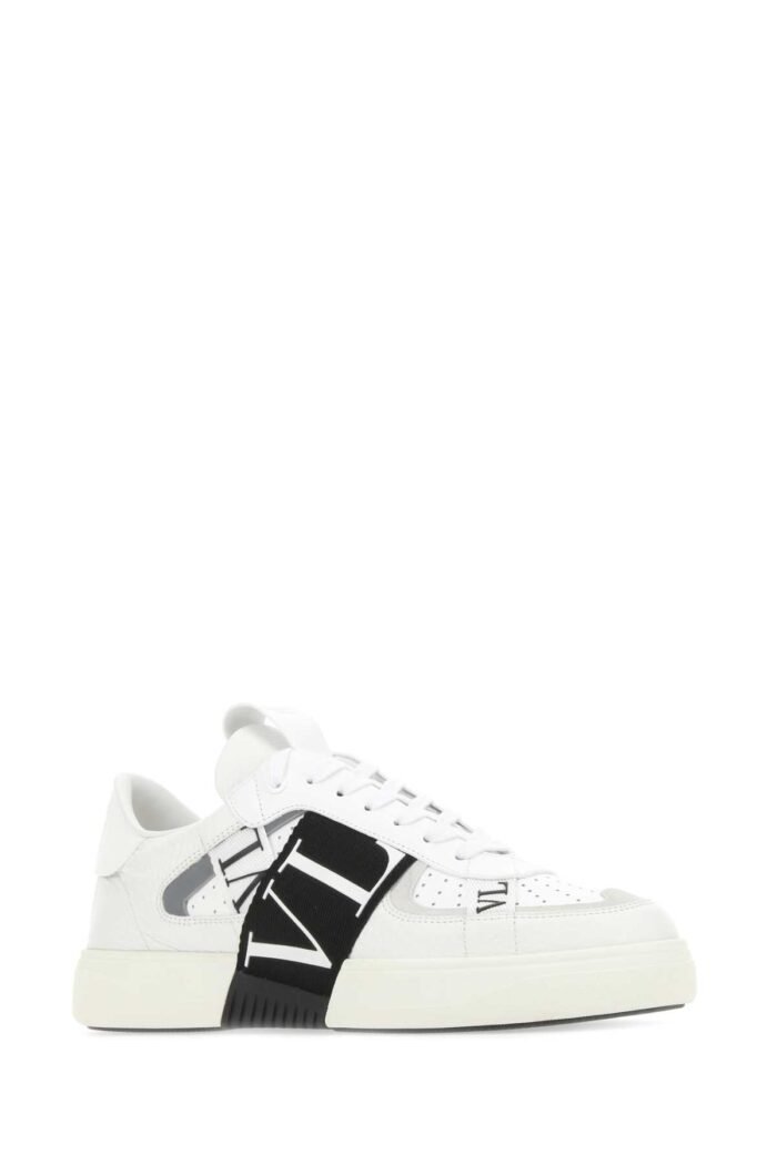 White leather VL7N sneakers - Image 2