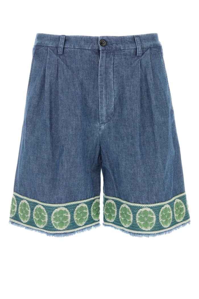 Denim bermuda shorts - Image 1