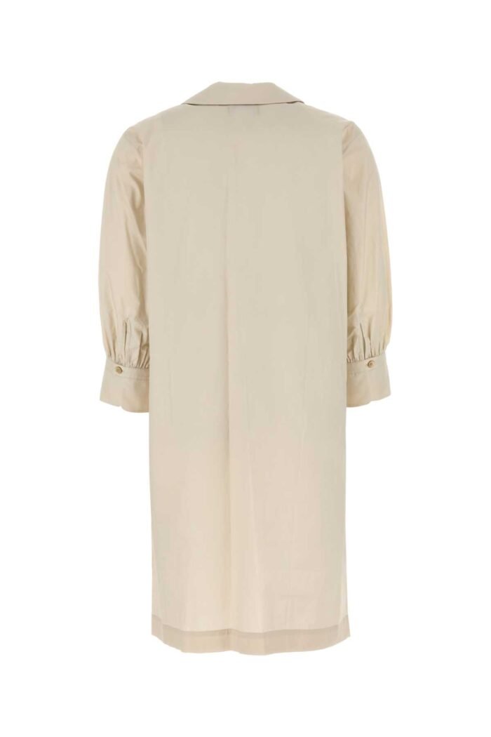 Sand poplin dress - Image 2