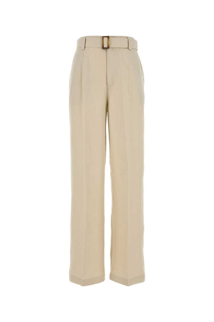Sand viscose blend pant - Image 1