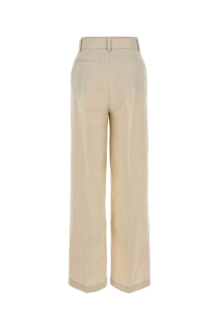 Sand viscose blend pant - Image 2