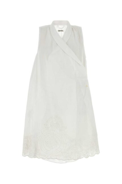 White linen Blevoir dress