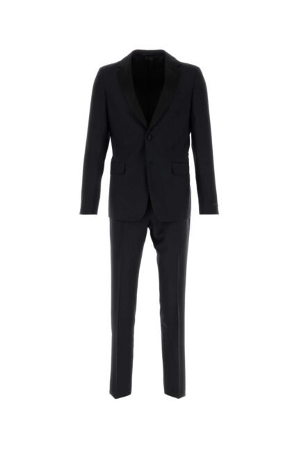 Midnight blue wool blend tuxedo