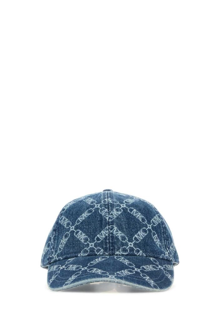 Printed denim baseball cap - Image 1