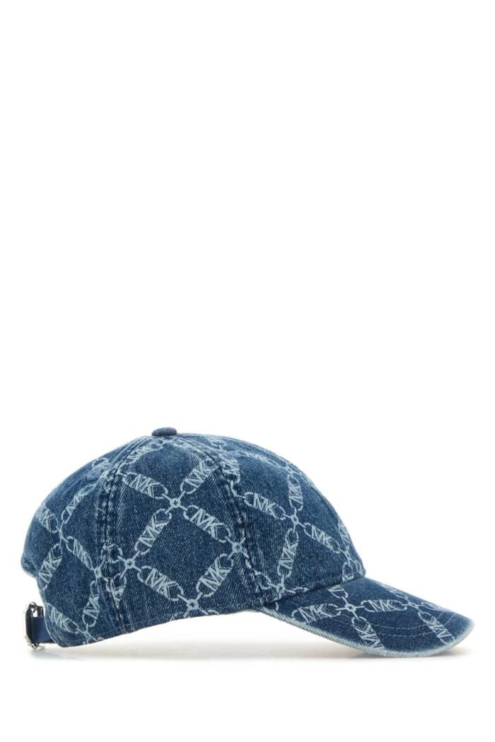 Printed denim baseball cap - Image 2