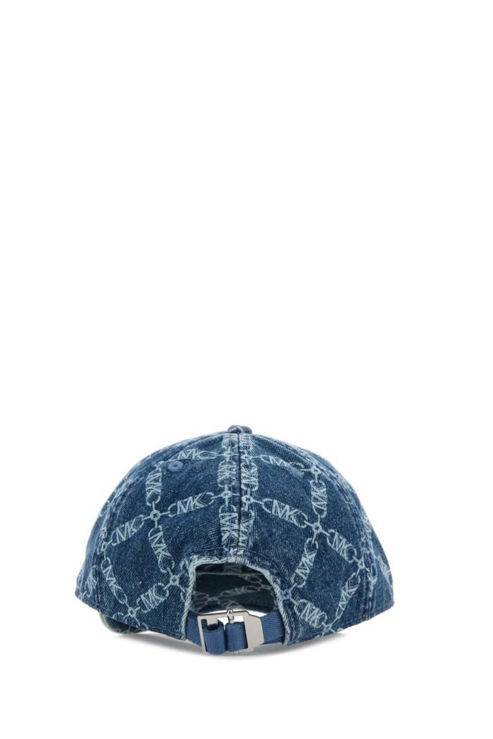 Printed denim baseball cap - Image 3
