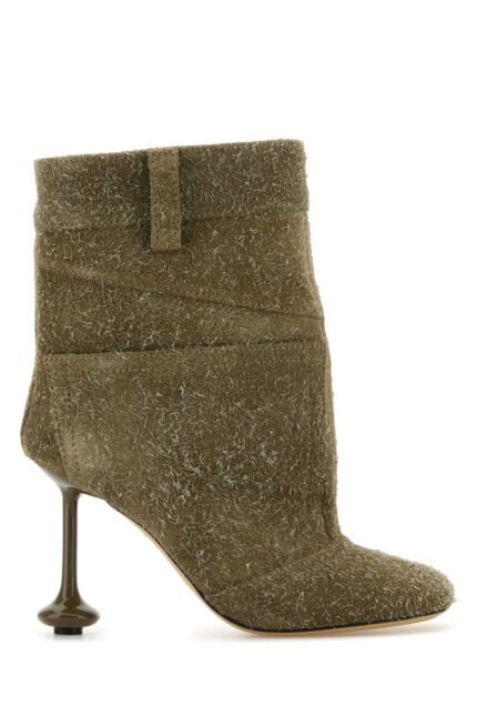 Khaki suede Toy Panta ankle boots