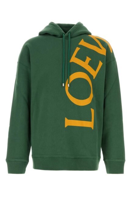 Green cotton sweatshirt