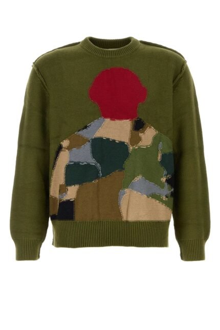 Olive green cotton sweater