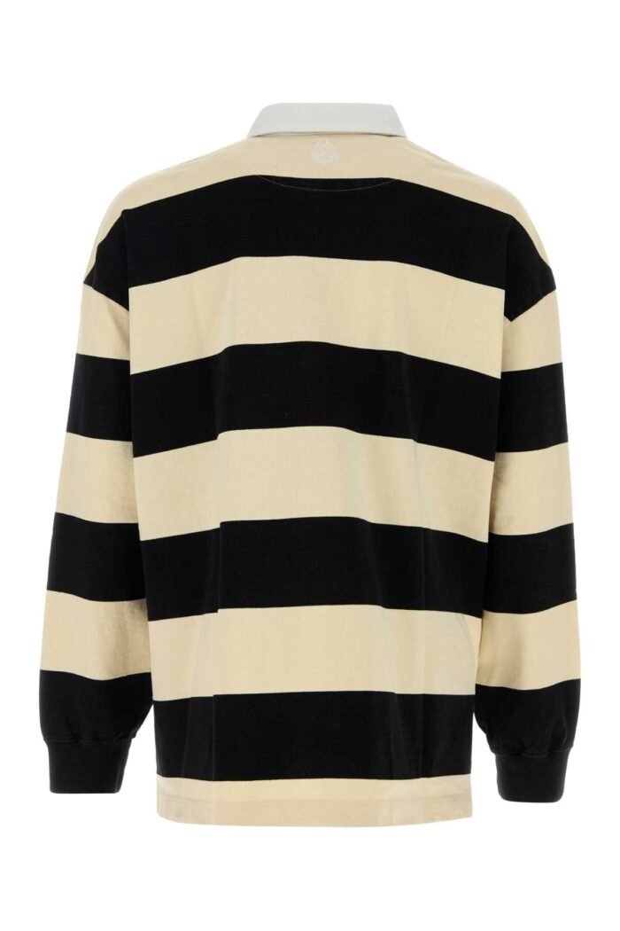 Embroidered cotton oversize polo shirt - Image 2