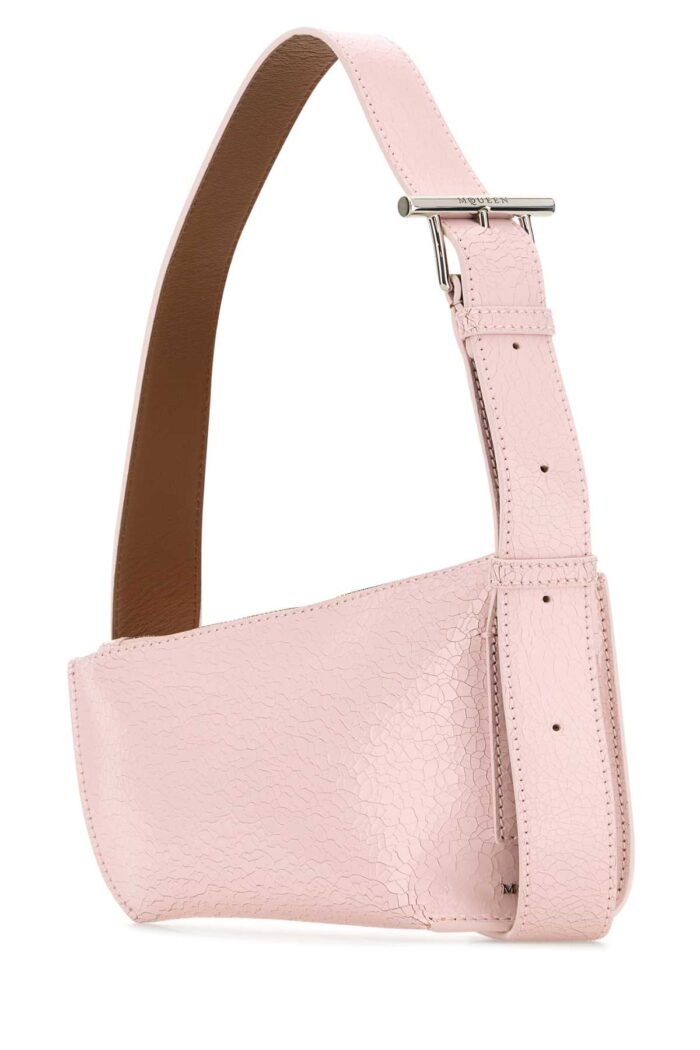 Pink leather Sling T-Bar crossbody bag - Image 2