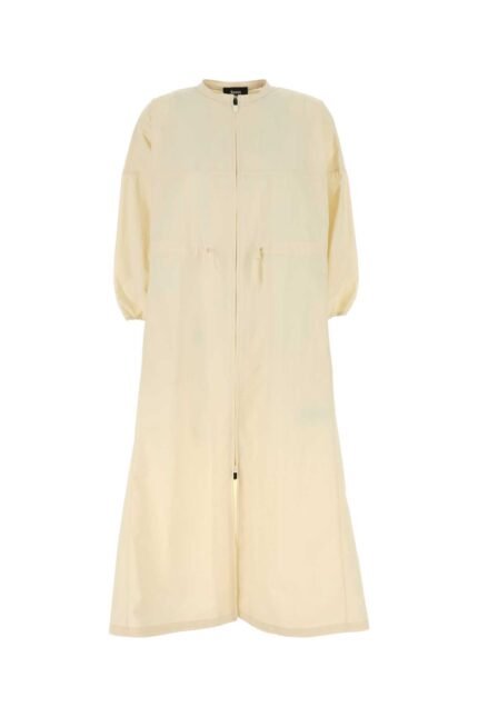 Cream nylon Laminar dress
