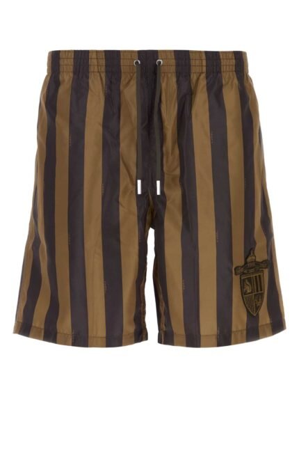 Printed polyester swimming shorts