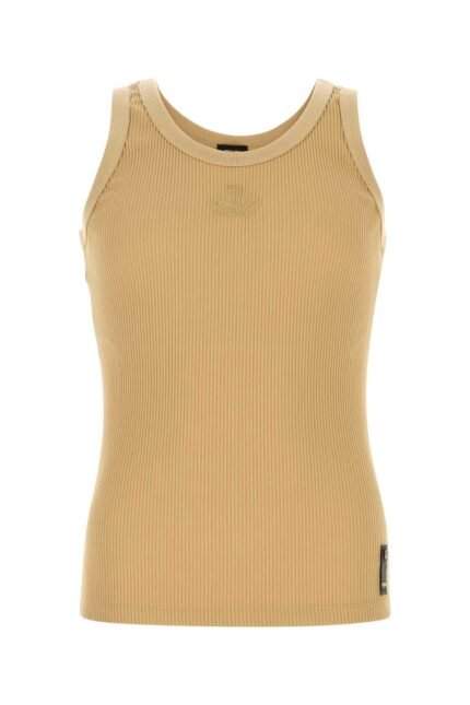 Camel stretch nylon tank top