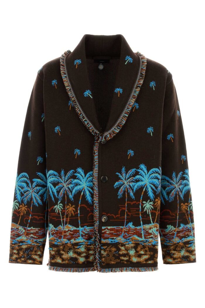 Embroidered wool Tale of a Hawaiian cardigan - Image 1