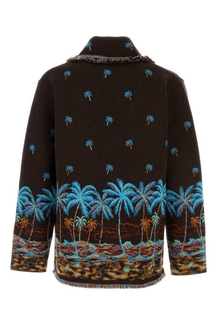 Embroidered wool Tale of a Hawaiian cardigan - Image 2
