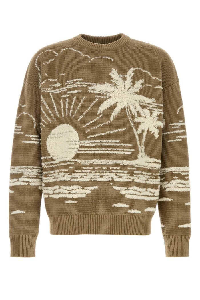 Embroidered silk blend sweater - Image 1