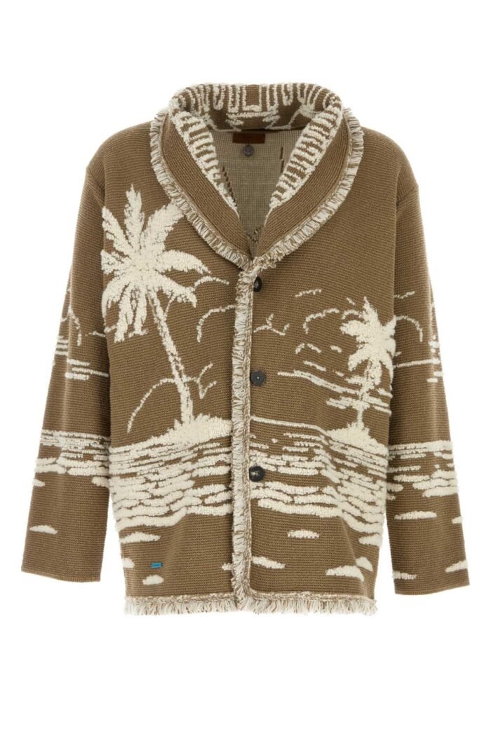 Embroidered silk blend cardigan - Image 1