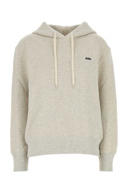 Melange light grey cotton Main Wom sweatshirt
