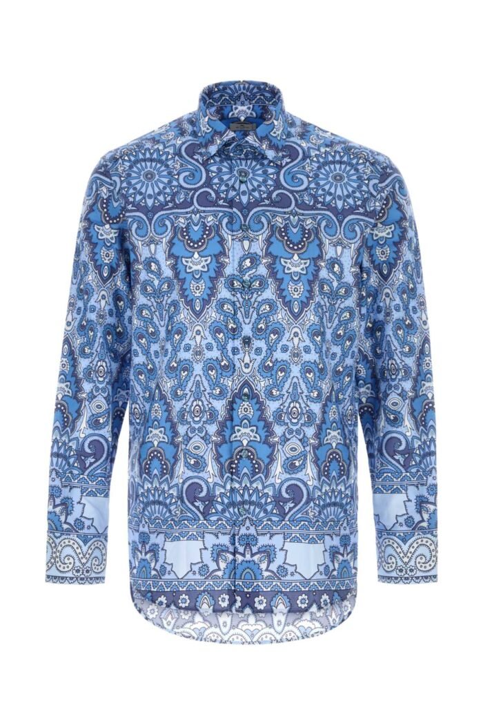Printed cotton shirt - Image 1