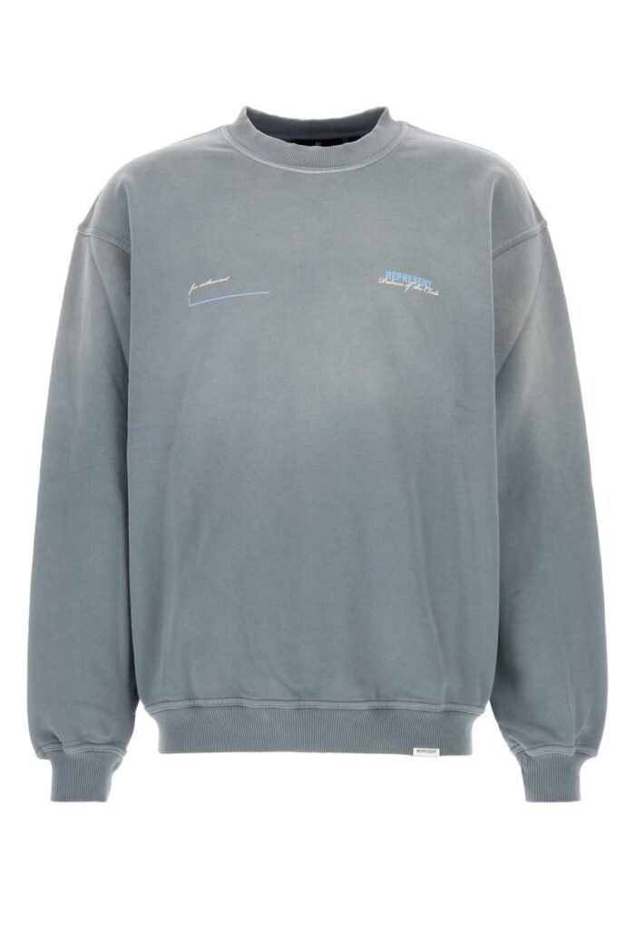 Powder blue cotton sweatshirt - Image 1