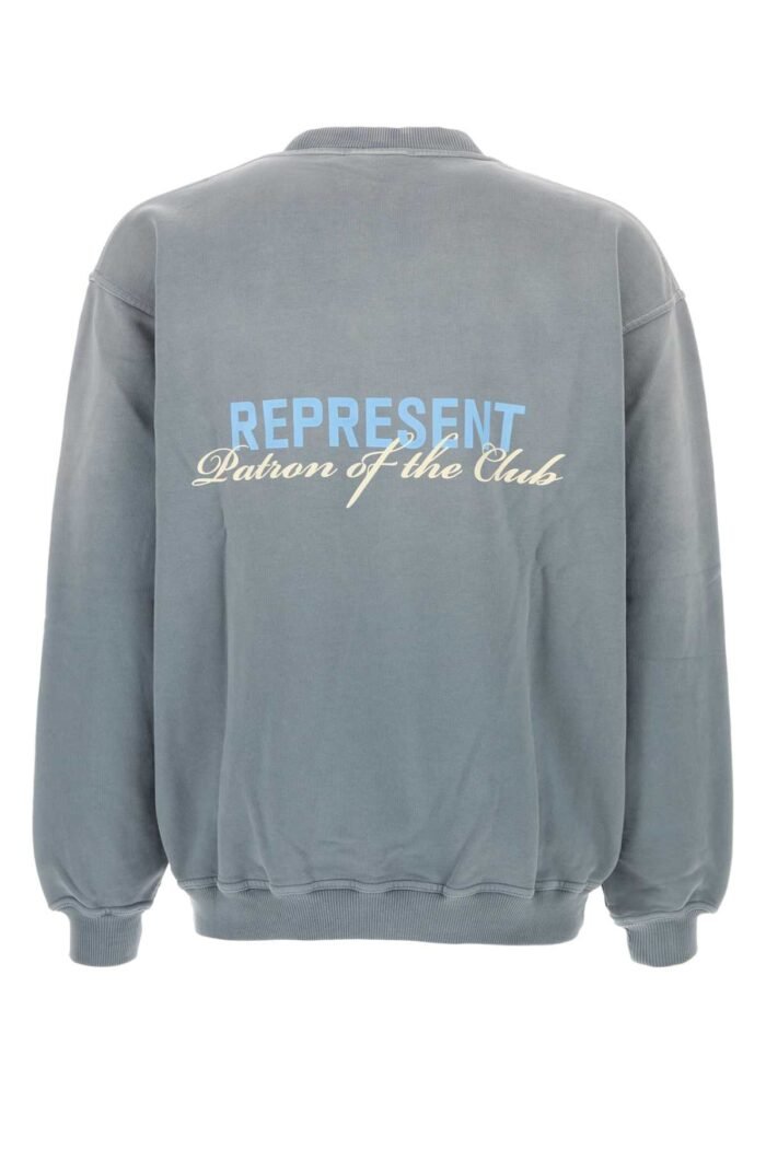Powder blue cotton sweatshirt - Image 2
