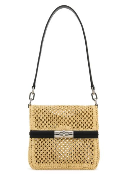 Raffia shoulder bag