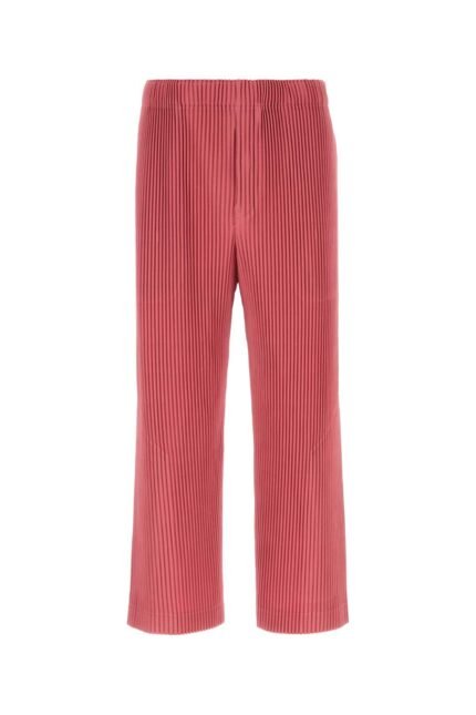 Dark pink polyester pant