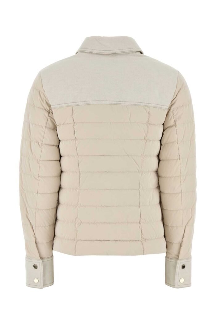 Sand nylon blend Esper down jacket - Image 2