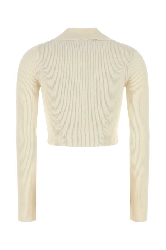 Cream wool blend cardigan - Image 2