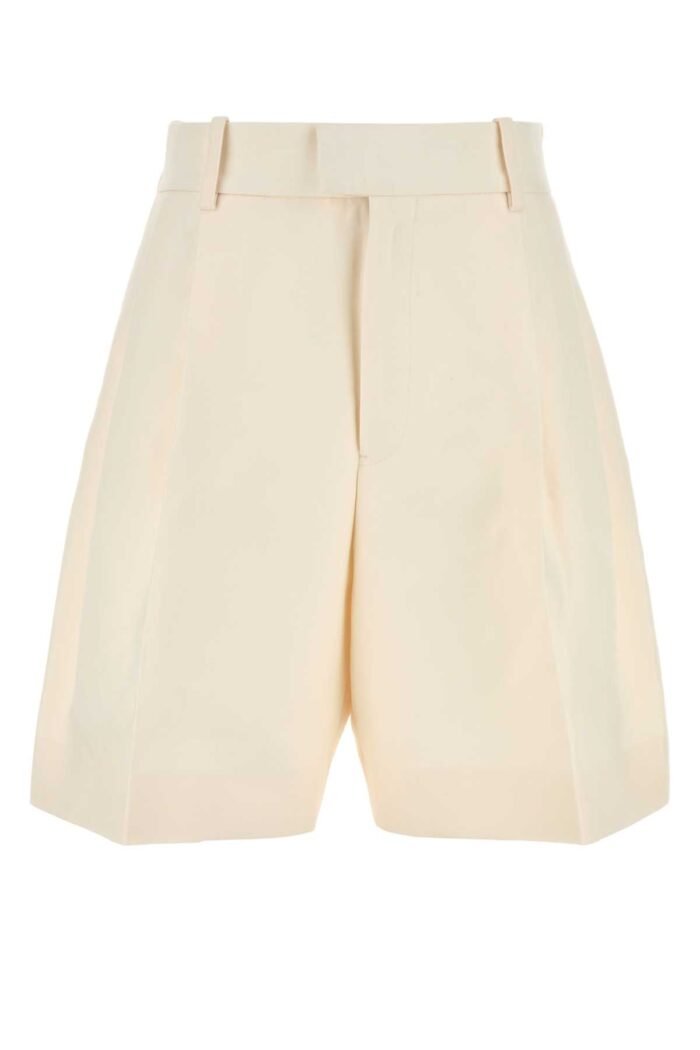 Ivory cotton bermuda shorts - Image 1