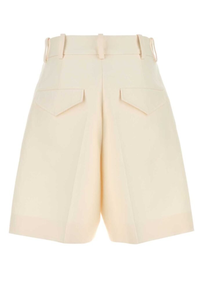 Ivory cotton bermuda shorts - Image 2