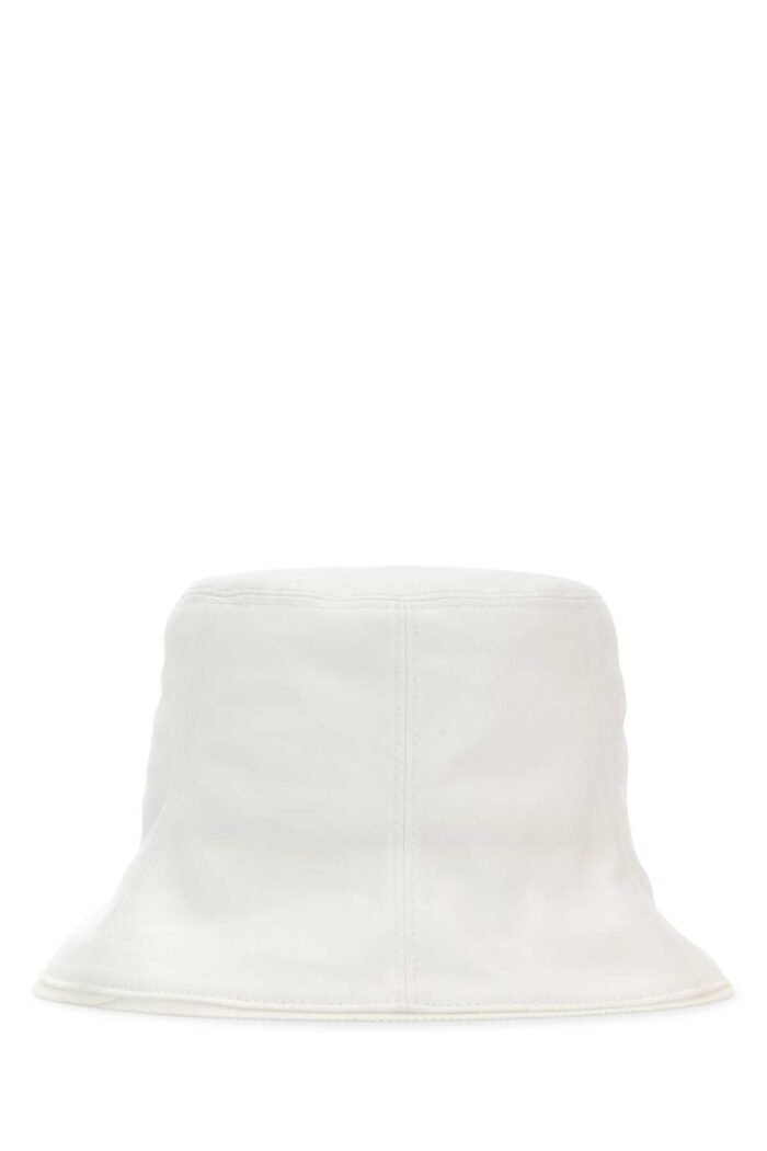 White cotton Now bucket hat - Image 2