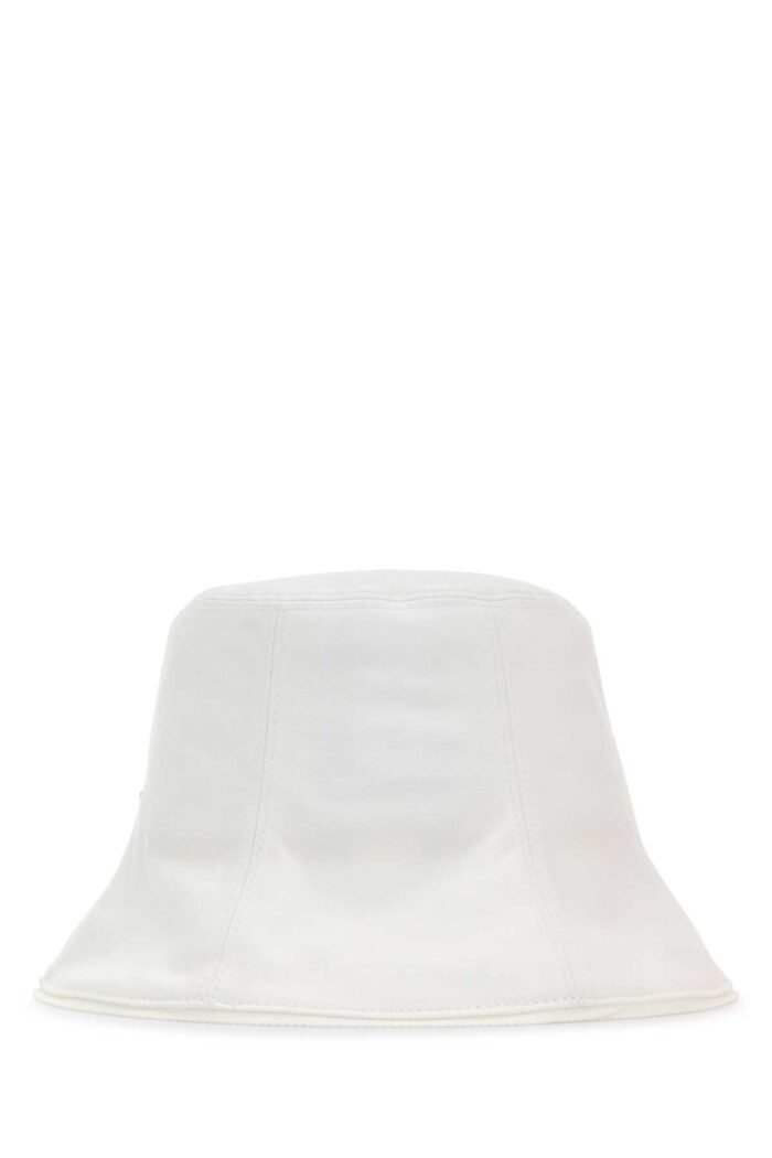 White cotton Now bucket hat - Image 3