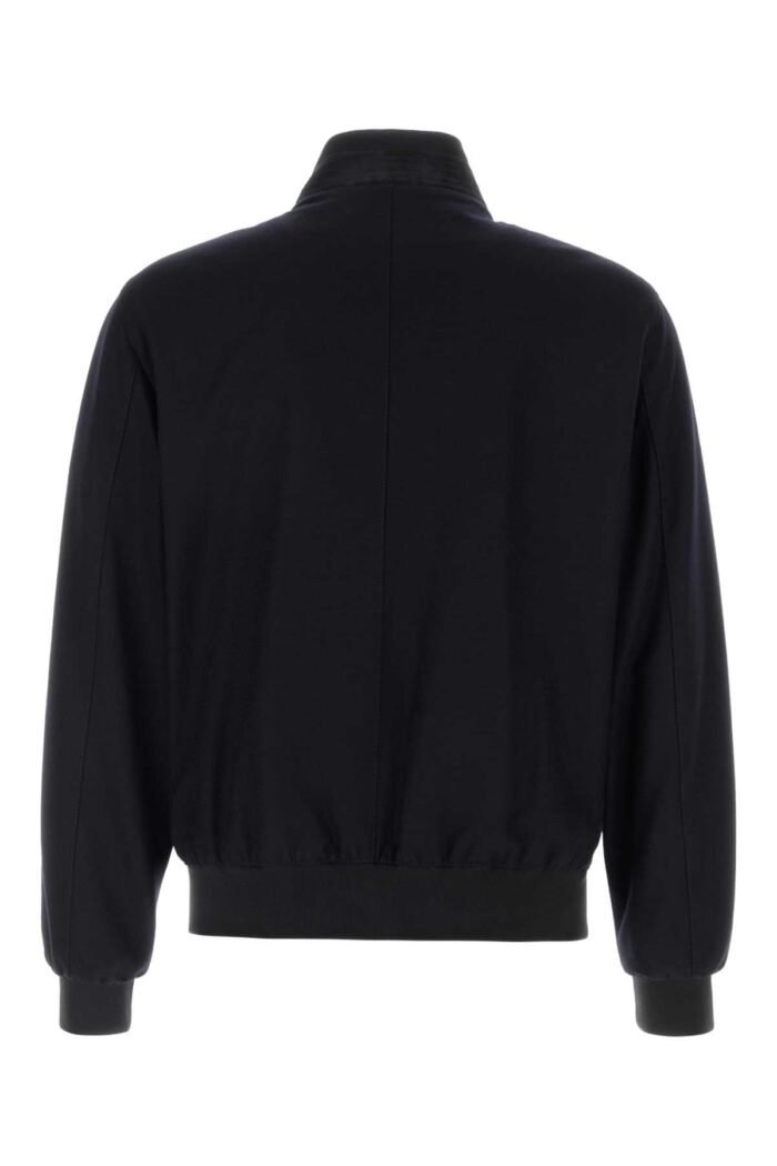 Midnight blue velvet Axten bomber jacket - Image 2