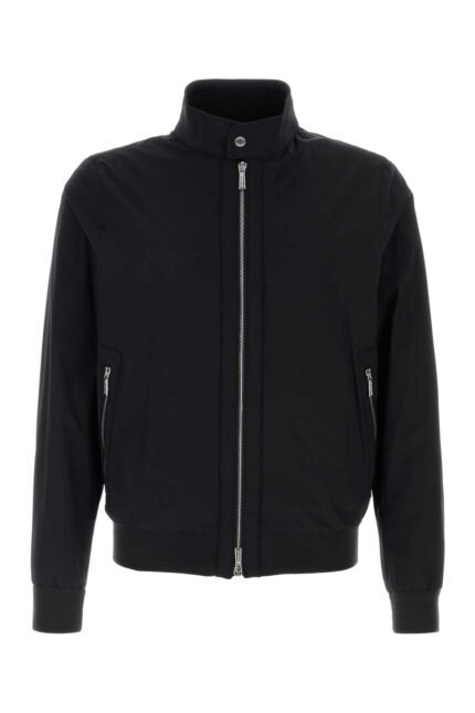 Midnight blue nylon blend Albert jacket
