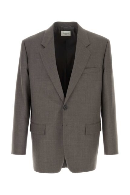 Grey wool blazer