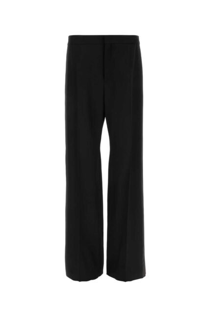 Black wool pant